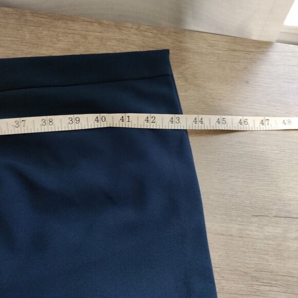 JS Collections Bow Detail Midi Dress Navy Blue Mesh Top Size 10 NWT - Picture 12 of 13